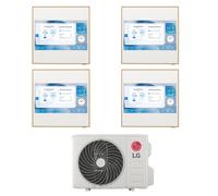 Condizionatore Climatizzatore LG Quadri Split Inverter R-32 Artcool Gallery LCD 9000+9000+9000+9000 Btu con MU4R25 Wi-Fi Integrato