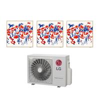 Condizionatore Climatizzatore LG Trial Split Inverter R-32 Artcool Gallery Photo 9000+9000+9000 Btu Con MU3R19 Wi-Fi Integrato