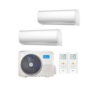Condizionatore Climatizzatore Midea Dual Split Inverter Right R32 9000+12000 BTU Con M2OG-14HFN8-Q Wi-Fi Optional