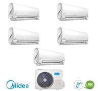 Condizionatore Climatizzatore Midea Penta Split Inverter Breezeless+ R32 Wi-Fi 9000+9000+9000+9000+12000 Con M5O-42FN8-Q