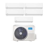 Condizionatore Climatizzatore Midea Penta Split Inverter R-32 Wi-Fi Xtreme Pro 9000+9000+9000+12000+12000 BTU Con M5OE-42HFN8-Q