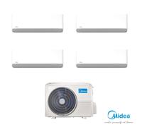 Condizionatore Climatizzatore Midea Quadri Split Inverter Breezeless E R32 Wi-Fi 9000+9000+12000+12000 Con M4O-36FN8-Q