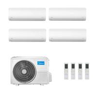Condizionatore Climatizzatore Midea Quadri Split Inverter R-32 Xtreme Pro Green 9000+12000+12000+12000 BTU Con M4O-36FN8-Q Wi-Fi Incluso