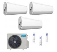 Condizionatore Climatizzatore Midea Penta Split Inverter Breezeless+ R32 Wi-Fi 9000+9000+9000+9000+12000 Con M5O-42FN8-Q