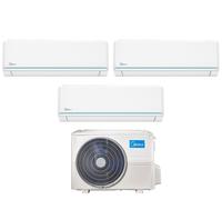 Condizionatore Climatizzatore Midea Trial Split Inverter Evolution R-32 9000+9000+9000 BTU Con M3OA-27HFN8-Q Wi-Fi Integrato