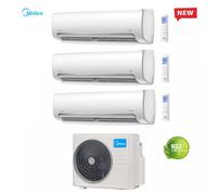 Condizionatore Climatizzatore Midea Trial Split Inverter Serie Prime R-32 9000+9000+12000 Con M3O-27NF8 R