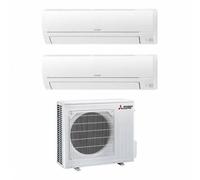 Condizionatore Climatizzatore Mitsubishi Electric Dual Split Inverter R-32 Smart MSZ-HR 9000+18000 BTU Con MXZ-3HA50VF WiFi Optional 9+18