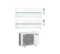 Condizionatore Climatizzatore Mitsubishi Electric Dual Split Kirigamine Style Pearl White R-32 18000+18000 BTU Con MXZ-3F54VF 18+18