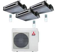 Condizionatore Climatizzatore Mitsubishi Electric Trial Split Canalizzabile R-32 9000+12000+12000 BTU+MXZ-3F68VF Wi-Fi Optional