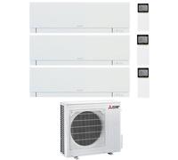 Condizionatore Climatizzatore Mitsubishi Electric Trial Split inverter Kirigamine Zen White R-32 9000+9000+9000 Colore Bianco con MXZ-3F68VF4 Wi-Fi In