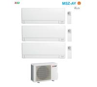 Condizionatore Climatizzatore Mitsubishi Electric Trial Split R-32 MSZ-AY 9000+9000+9000 Btu Con MXZ-3F54VF Wi-Fi Integrato