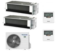 Condizionatore Climatizzatore Panasonic Dual Split Inverter Canalizzato R-32 9000+12000 9+12 Con CU-2Z50TBE