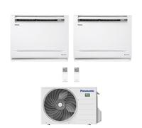 Condizionatore Climatizzatore Panasonic Dual Split Inverter Console Da Pavimento R-32 9000+12000 Con CU-2Z50TBE