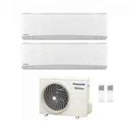 Condizionatore Climatizzatore Panasonic dual split inverter Etherea White R-32 Wi-Fi con Econavi 12000+12000 con CU-2Z50TBE