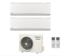 Condizionatore Climatizzatore Panasonic dual split inverter Etherea White R-32 Wi-Fi con Econavi 9000+9000 con CU-2Z41TBE