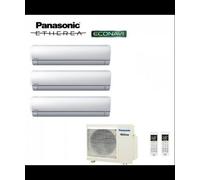 Condizionatore Climatizzatore Panasonic trial split inverter Etherea White R-32 Wi-Fi Con Econavi 9000+9000+12000+CU-3Z68TBE