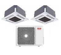 Condizionatore Climatizzatore Riello Dual Split a Cassetta SET AMK P R-32 9000+12000 BTU Con MULTI 250 P