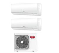 Condizionatore Climatizzatore Riello Dual Split Aaria Plus I R-32 7000+7000 Btu Con U. Esterna 250 PI Wi-Fi Integrato