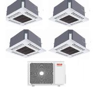 Condizionatore Climatizzatore Riello Quadri Split a Cassetta SET AMK P R-32 12000+12000+12000+12000 BTU Con MULTI 485 PI