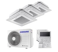 Condizionatore Climatizzatore Samsung Trial Split Inverter Windfree a Cassetta 4 Vie Mini R-32 9000+9000+12000 Con AJ068TXJ3KG/EU