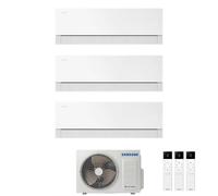 Condizionatore Climatizzatore Samsung Trial Split Inverter Windfree Première R-32 9000+12000+12000 BTU Essential White Wi-Fi Integrato Con AJ068TXJ3KG