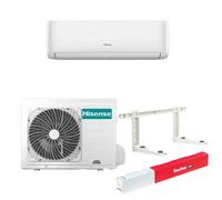 Condizionatore Climatizzatore Split Smart Hisense Wi-Fi Completo Staffe Parete Pompa di Calore Deumidificatore Risparmio Energetico (24000 BTU)
