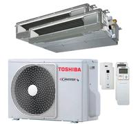 Condizionatore Climatizzatore Toshiba Dual Split Inverter Canalizzato U2 10000+7000 Con RAS-2M14G3AVG-E R-32 Wi-Fi Optional Comando Infrarossi Incluso