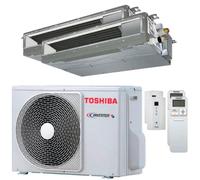 Condizionatore Climatizzatore Toshiba Dual Split Inverter Canalizzato U2 13000+7000 Con RAS-2M14G3AVG-E R-32 Wi-Fi Optional Comando Infrarossi Incluso