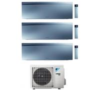 Condizionatore Climatizzatore Trial Daikin inverter Emura III Silver Wi-Fi R-32 Bluevolution 7000+7000+7000 BTU 3MXM40A