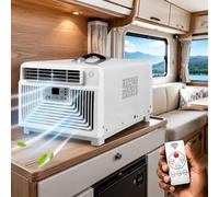 Condizionatore compatto da 3400 BTU, AC 3 in 1 a raffreddamento rapido, risparmio energetico da 300 W, unità portatile silenziosa da 45 dB, for camper e piccole stanze