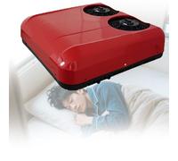 Condizionatore Da Parcheggio 12v/24v per Camper E Camion,Doppia Ventola 2600w(24v),Ultra Silenzioso (<45db),Tecnologia Inverter a Frequenza Variabile,Abs,24V-Red