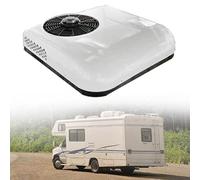 Condizionatore d'aria 12V/24V DC, condizionatore d'aria a tetto sono applicabili a camion, camper, autobus, escavatori, camper, veicoli agricoli, ecc aria condizionata fredda,White-24V