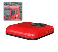 Condizionatore D'Aria 24V DC Con Funzioni Raffreddamento, Climatizzatore Ultrasottile Da Tetto Elettrico Climatizzatore Da Parcheggio Per Camper, Camion, Autobus(Rosso)