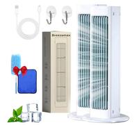 Condizionatore D'aria Brezza Max, Unità Di Condizionamento Qinux Breezamax, Nuovo Condizionatore Portatile Breezemax 2025, Silenzioso Ed Efficiente Breeze Maxx, Goditi Un Raffrescamento Rapido(White(N