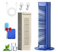 Condizionatore D'aria Brezza Max, Unità Di Condizionamento Qinux Breezamax, Nuovo Condizionatore Portatile Breezemax 2025, Silenzioso Ed Efficiente Breeze Maxx, Goditi Un Raffrescamento Rapido(Blue(No