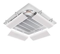 Condizionatore d'Aria Centrale Parabrezza Condizionatore da Soffitto Schermatura della Uscita dell'Aria Deflettore del Vento Cappa Antivento Anti-Diritto per Macchina da Soffitto Deviatore del Condiz