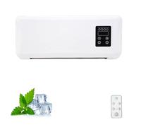 Condizionatore d'aria, condizionatore d'aria da parete 2 in 1 con riscaldamento e raffreddamento, condizionatore d'aria senza unità esterna, mini refrigeratore da parete da 2000 W con telecomando