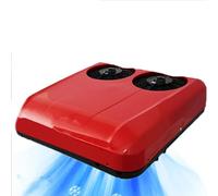 Condizionatore D'aria Da Parcheggio a Doppia Ventola 12 V/24 V,Raffreddamento Potente Da 2600 W (24 V),Conversione Di Frequenza Ultra Silenziosa,Adatto per Camion/Camper/Furgoni,24V-Red