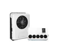 Condizionatore d'aria da parcheggio elettrico for trattore, 12V Camper Van Car Automotive Split Air Conditioning 24V,Ampia Compatibilità(White 12V)