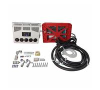 Condizionatore d'aria for parcheggio a refrigerazione elettrica, aria condizionata split for camion 12V 24V for trattori camper roulotte,Ampia Compatibilità(Red 24V)