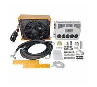 Condizionatore d'aria for parcheggio a refrigerazione elettrica, aria condizionata split for camion 12V 24V for trattori camper roulotte,Ampia Compatibilità(Yellow 24V)