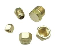 Condizionatore d'aria in ottone 7/16 5/8 3/4 7/8 17/16 UNF maschio femmina filettatura tappo tappo terminale raccordo per tubo chiuso adattatore-femmina 7I16-20