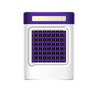 Condizionatore d'aria Mini ventilatore portatile for aria condizionata Frigorifero domestico Raffreddatore d'aria Luci a LED regolabili Ventilatore USB Raffreddatore d'aria Facile Da Usare(Purple)