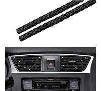 Condizionatore d'aria per auto Trim 2 pezzi/set Presa d'aria per auto a forma di U Strisce incrostate Striscia di clip di strass per la decorazione dell'auto