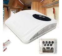 Condizionatore D'aria per Camper 12V-220V CC, Condizionatore D'aria per Tetto Camper con Funzioni Raffreddamento E Riscaldamento, unità CA RV per Camper Bus Camion Veicolo Autocaravan,220V