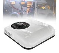 Condizionatore d'aria per camper, tutto in uno, condizionatore d'aria sul tetto, 12 V/24 V CC, condizionatore d'aria per escavatore, camion, camper, barca, camper, rimorchio, da viaggio, bianco, 24 V