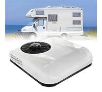 Condizionatore d'Aria per Camper - Unità CA Universale da 12 Volt per Camion Elettrico, Montaggio sul Tetto, Alta Efficienza per Veicoli, Solo Raffreddamento,12V-White