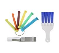 Condizionatore d'aria pettine a condensatore, AC Fin Roaghing Tool Condizionatore d'aria Fin Clean Set | Acciaio inossidabile portatile Fin Comb - Leggero evaporatore Condizionatore d'aria Fin Clean