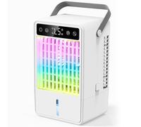 Condizionatore d'aria portatile, 1500 ml, unità AC portatile con velocità del vento 5 colori, 7 colori, raffreddatore d'aria evaporativo con timer, condizionatore d'aria personale per camera da letto