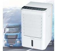 Condizionatore d'aria portatile, 4 in 1, raffreddatore evaporativo con telecomando, 3 velocità, include 4 impacchi di ghiaccio, ideale per camion, auto, autobus, soluzione di raffreddamento 24 V